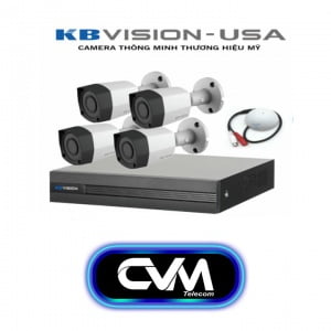 Trọn bộ 4 mắt camera kbvision